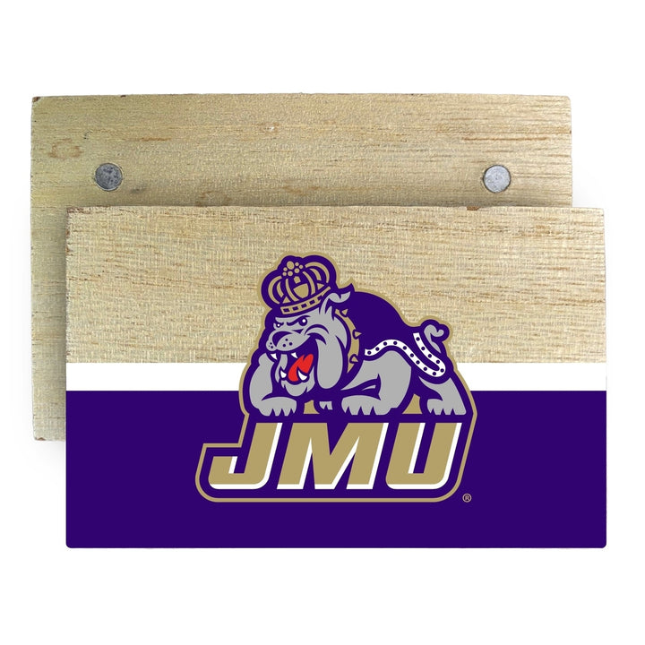 James Madison Dukes Wooden 2" x 3" Fridge Magnet Officially Licensed Collegiate Product Image 1