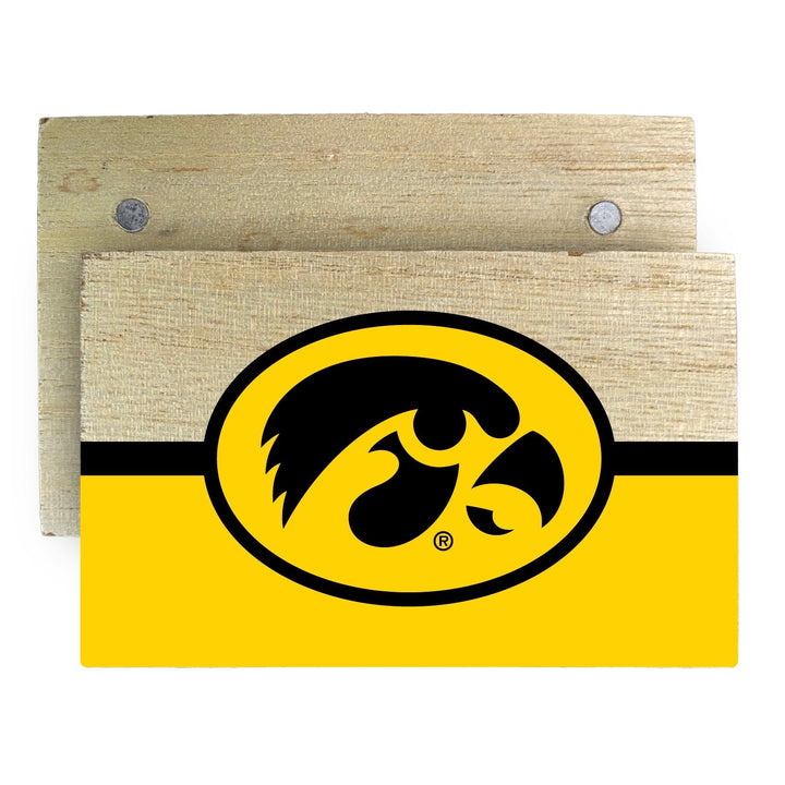 Iowa Hawkeyes Wooden 2" x 3" Fridge Magnet Officially Licensed Collegiate Product Image 1