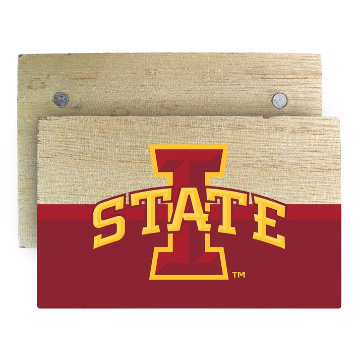 Iowa State Cyclones Wooden 2" x 3" Fridge Magnet Officially Licensed Collegiate Product Image 1