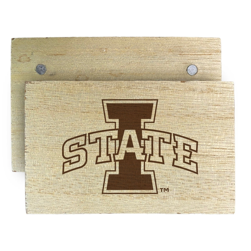 Iowa State Cyclones Wooden 2" x 3" Fridge Magnet Officially Licensed Collegiate Product Image 2