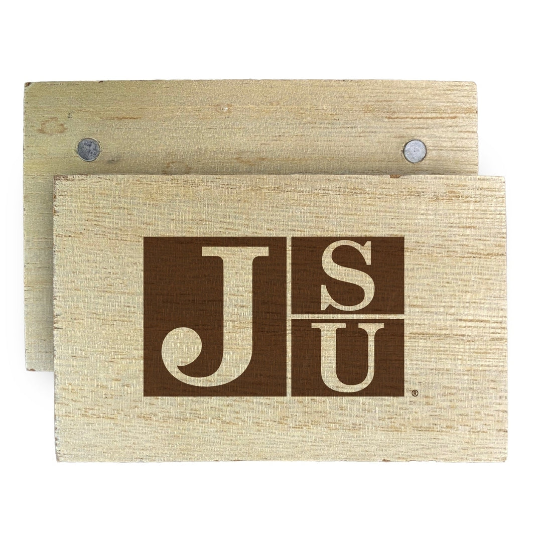 Jackson State University Wooden 2" x 3" Fridge Magnet Officially Licensed Collegiate Product Image 2