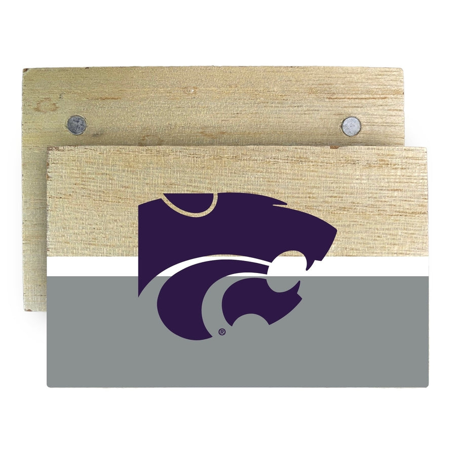 Kansas State Wildcats Wooden 2" x 3" Fridge Magnet Officially Licensed Collegiate Product Image 1