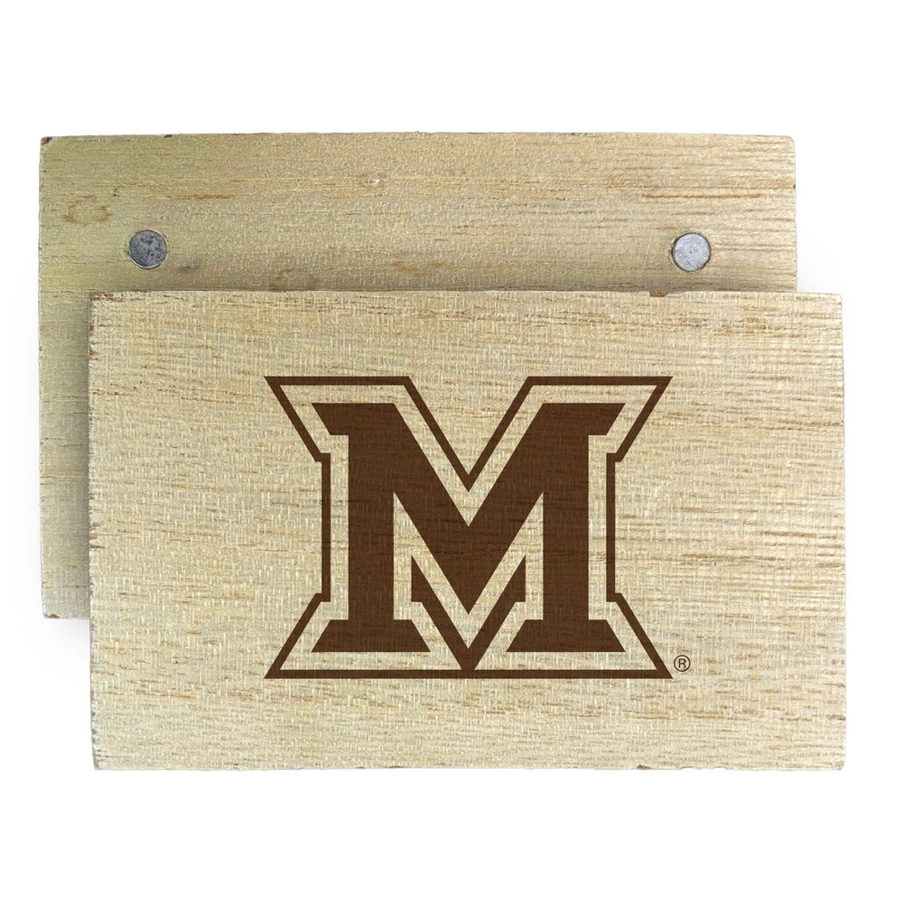 Miami University of Ohio Wooden 2" x 3" Fridge Magnet Officially Licensed Collegiate Product Image 2