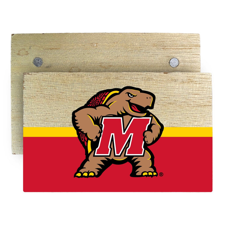 Maryland Terrapins Wooden 2" x 3" Fridge Magnet Officially Licensed Collegiate Product Image 1