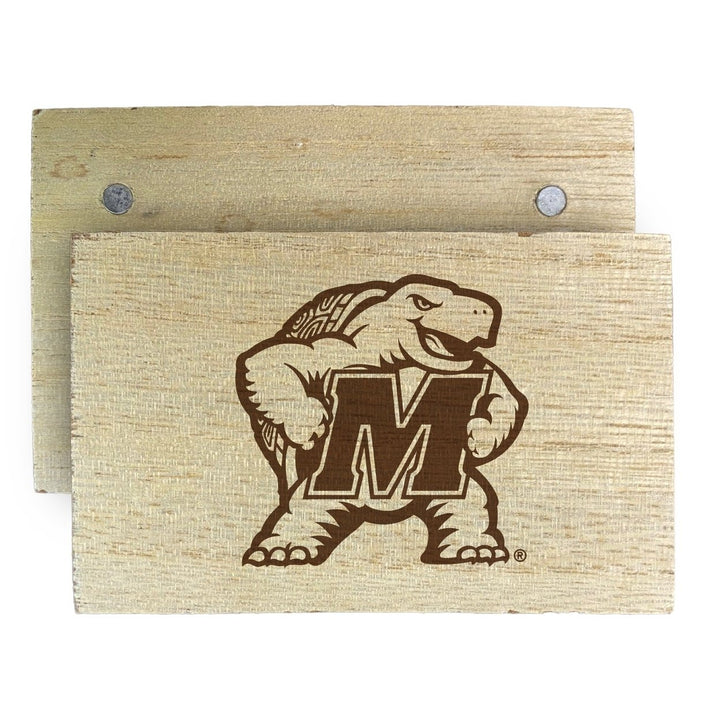 Maryland Terrapins Wooden 2" x 3" Fridge Magnet Officially Licensed Collegiate Product Image 1