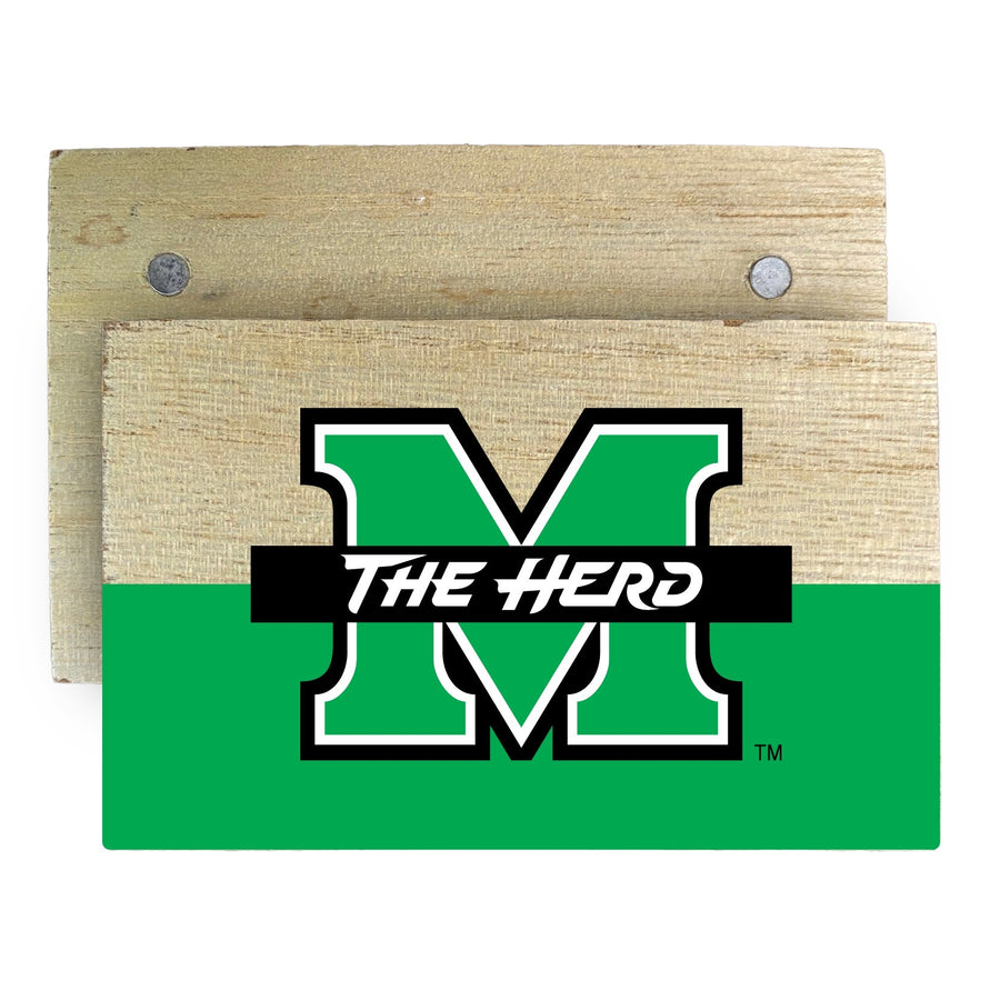 Marshall Thundering Herd Wooden 2" x 3" Fridge Magnet Officially Licensed Collegiate Product Image 1