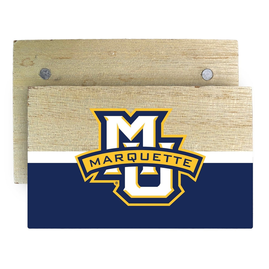 Marquette Golden Eagles Wooden 2" x 3" Fridge Magnet Officially Licensed Collegiate Product Image 1