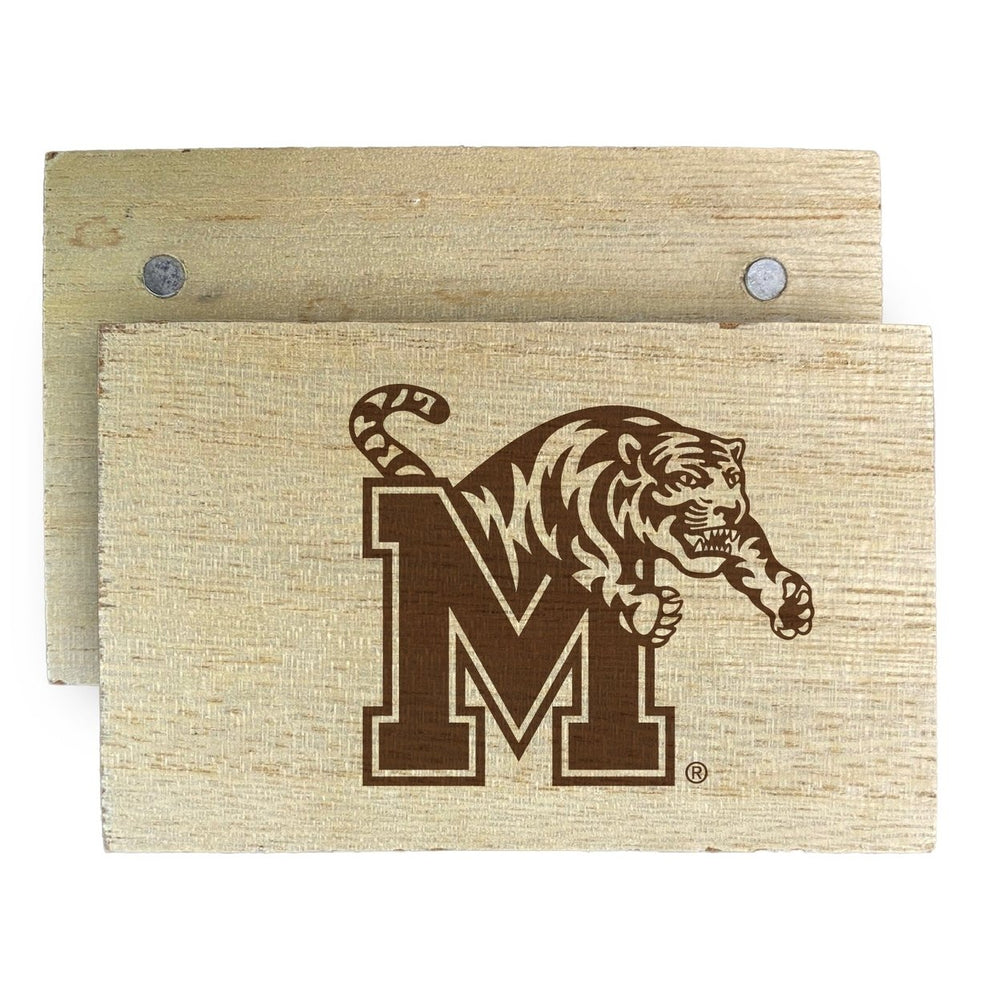 Memphis Tigers Wooden 2" x 3" Fridge Magnet Officially Licensed Collegiate Product Image 2
