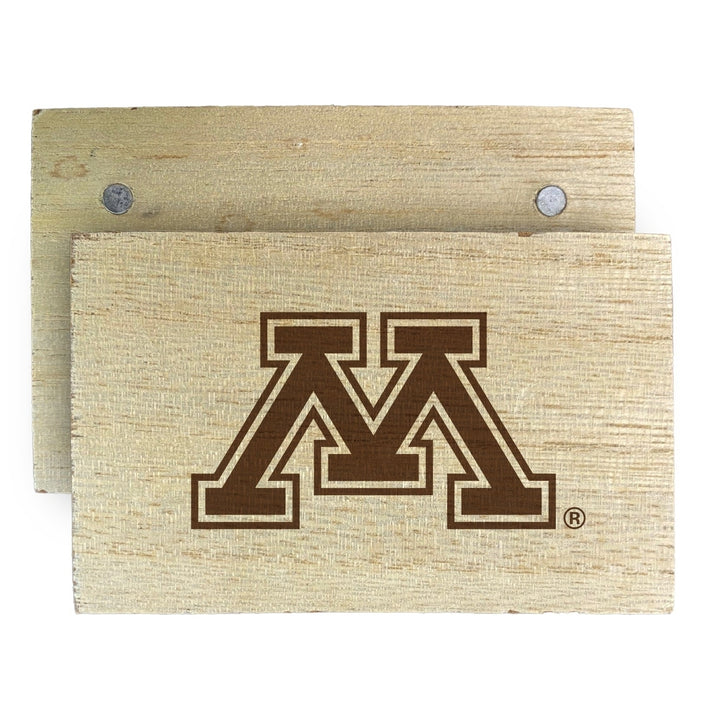 Minnesota Gophers Wooden 2" x 3" Fridge Magnet Officially Licensed Collegiate Product Image 2