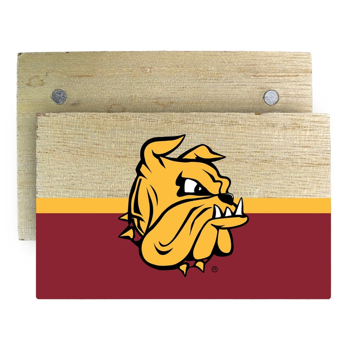 Minnesota Duluth Bulldogs Wooden 2" x 3" Fridge Magnet Officially Licensed Collegiate Product Image 1