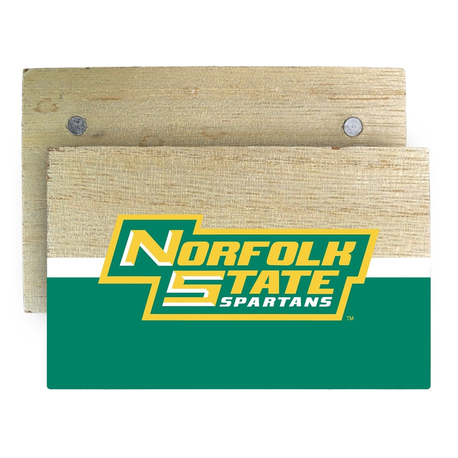 Norfolk State University Wooden 2" x 3" Fridge Magnet Officially Licensed Collegiate Product Image 1