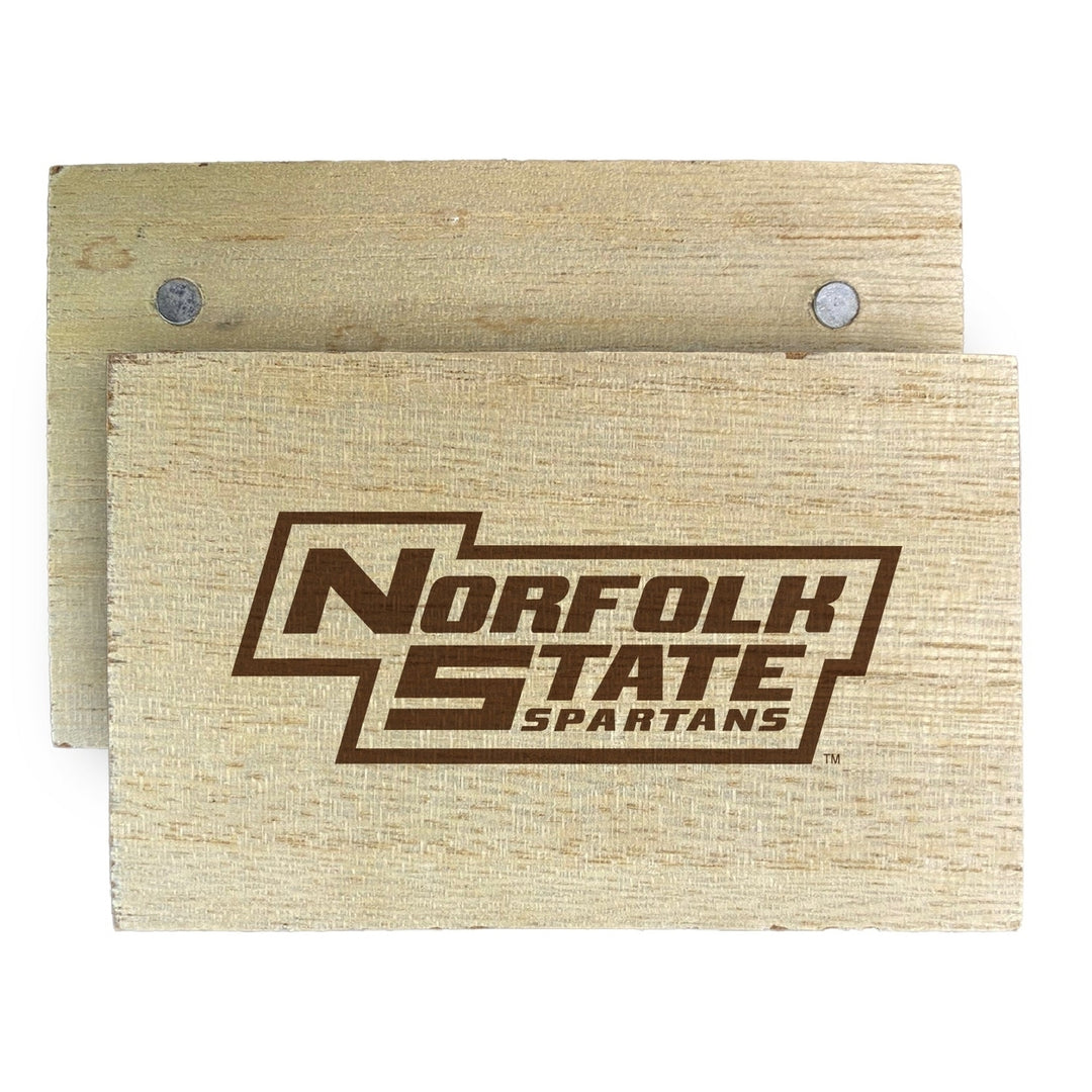 Norfolk State University Wooden 2" x 3" Fridge Magnet Officially Licensed Collegiate Product Image 2