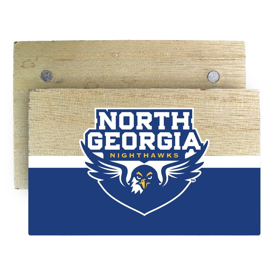 North Georgia Nighhawks Wooden 2" x 3" Fridge Magnet Officially Licensed Collegiate Product Image 1