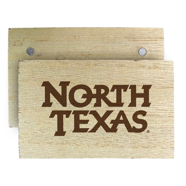 North Texas Wooden 2" x 3" Fridge Magnet Officially Licensed Collegiate Product Image 2