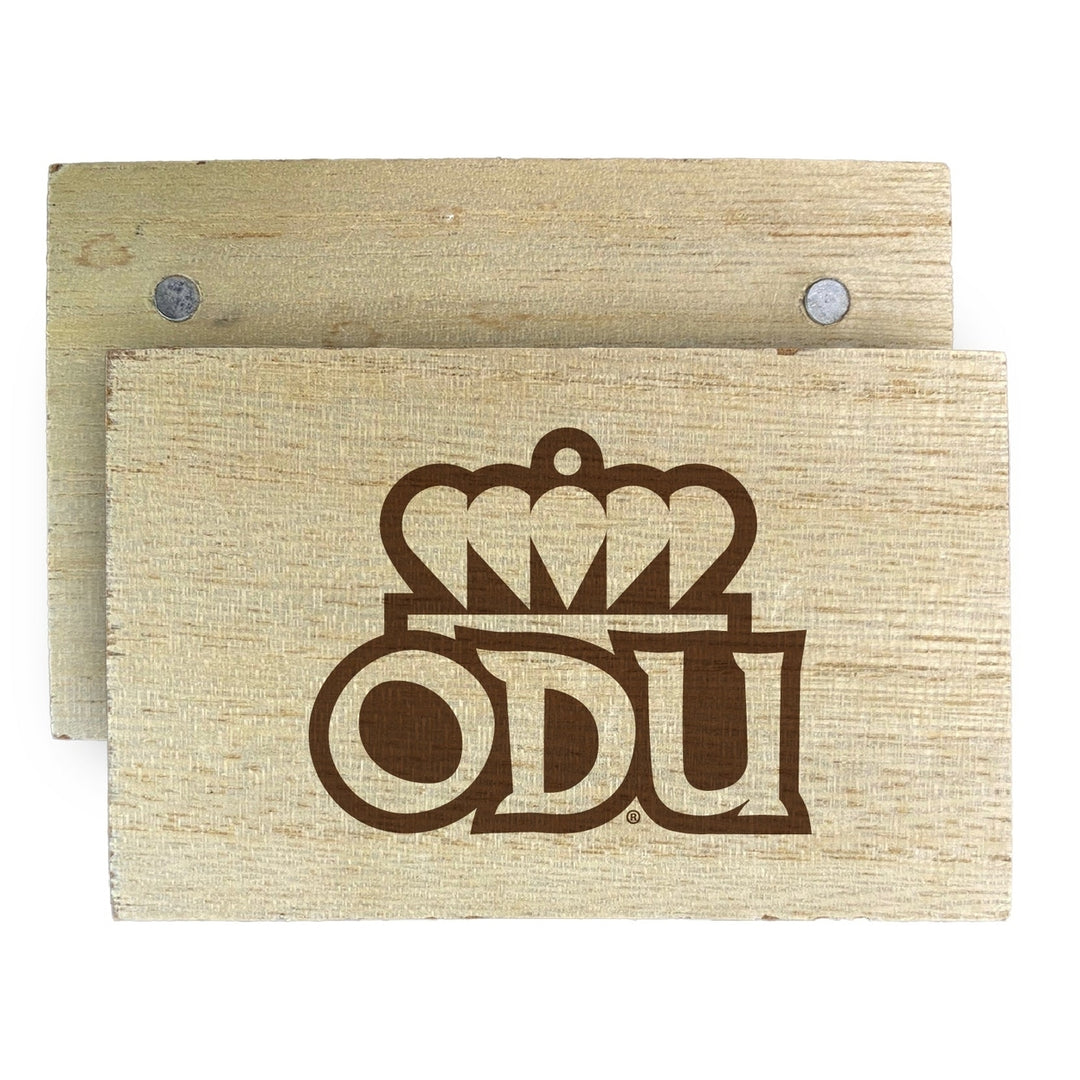 Old Dominion Monarchs Wooden 2" x 3" Fridge Magnet Officially Licensed Collegiate Product Image 2