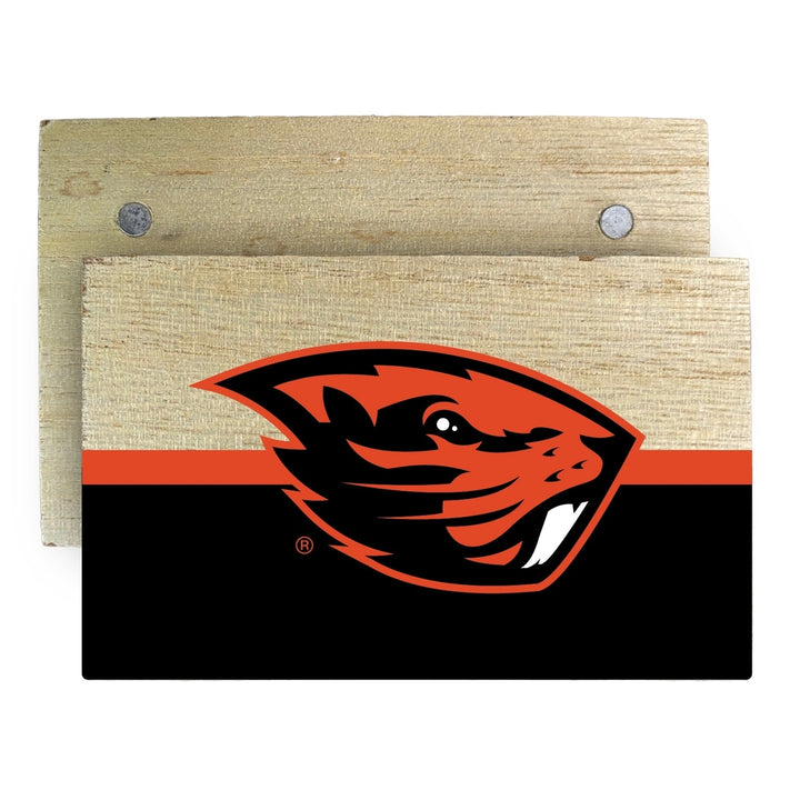 Oregon State Beavers Wooden 2" x 3" Fridge Magnet Officially Licensed Collegiate Product Image 1