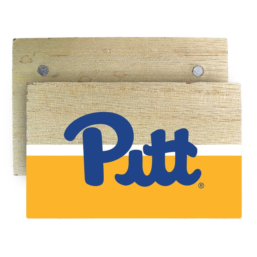 Pittsburgh Panthers Wooden 2" x 3" Fridge Magnet Officially Licensed Collegiate Product Image 1