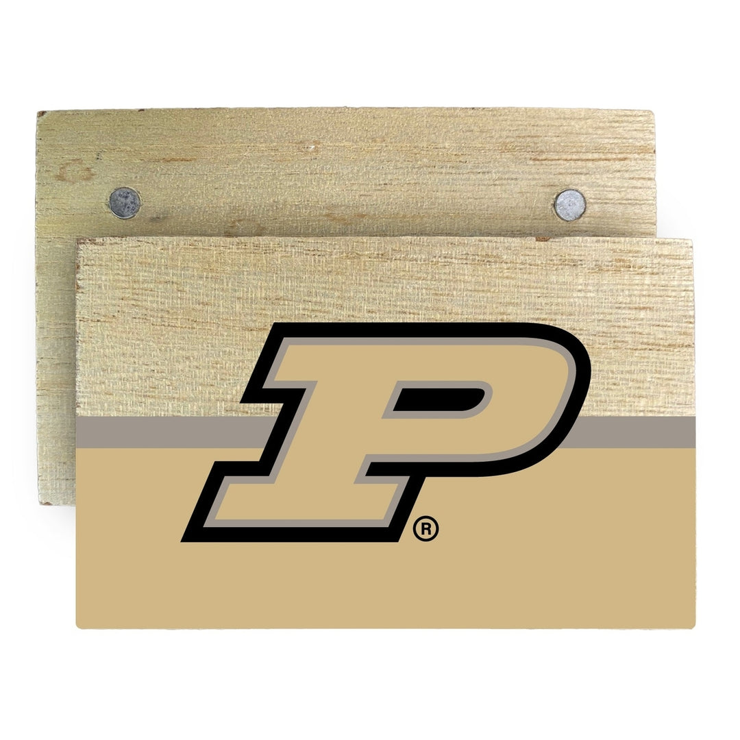 Purdue Boilermakers Wooden 2" x 3" Fridge Magnet Officially Licensed Collegiate Product Image 1