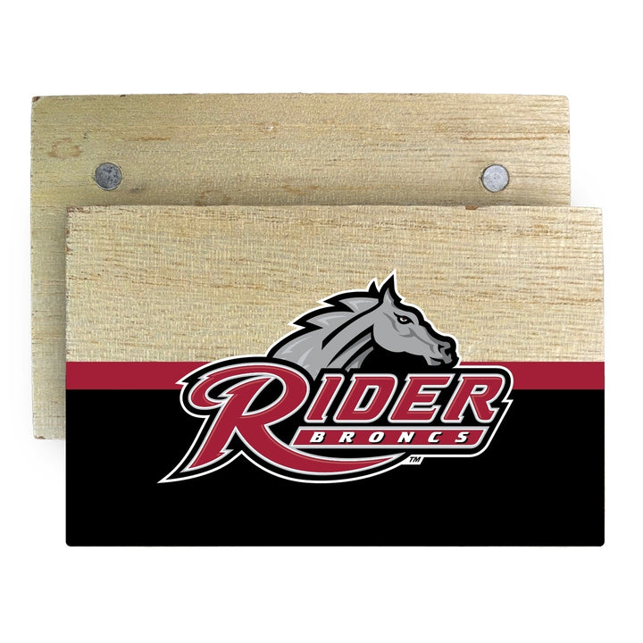 Rider University Broncs Wooden 2" x 3" Fridge Magnet Officially Licensed Collegiate Product Image 1