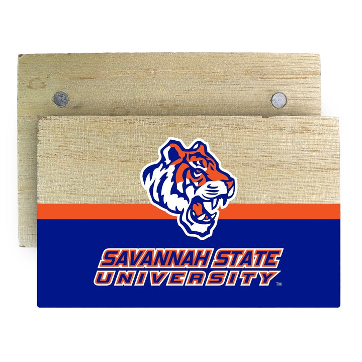 Savannah State University Wooden 2" x 3" Fridge Magnet Officially Licensed Collegiate Product Image 1