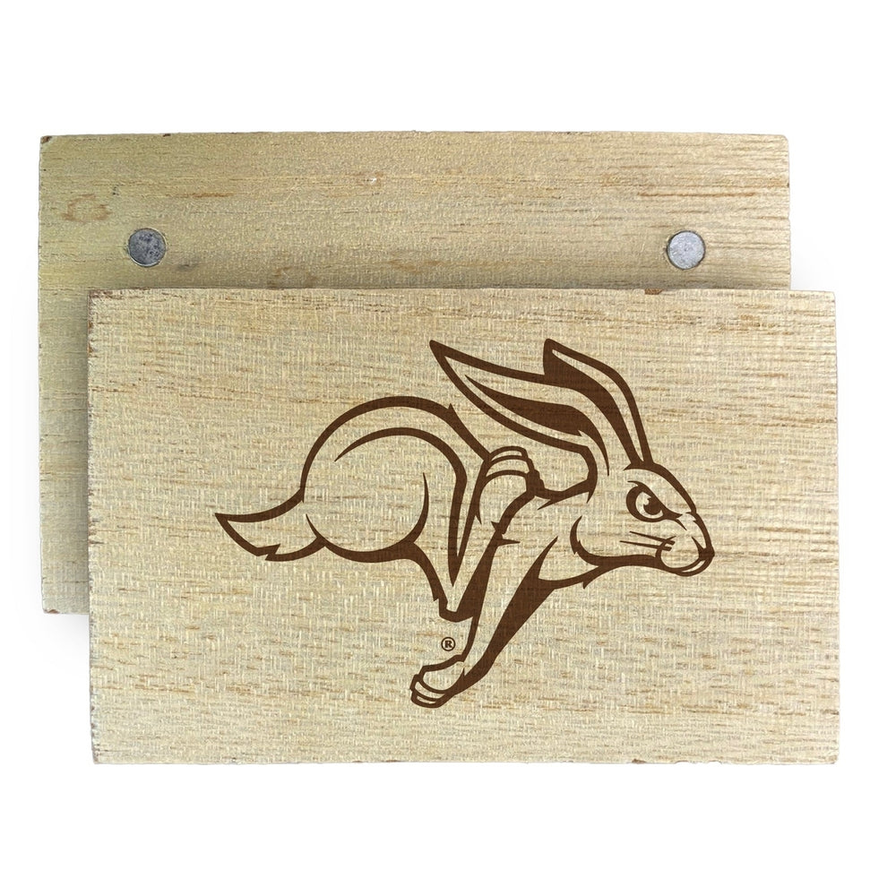 South Dakota State Jackrabbits Wooden 2" x 3" Fridge Magnet Officially Licensed Collegiate Product Image 2