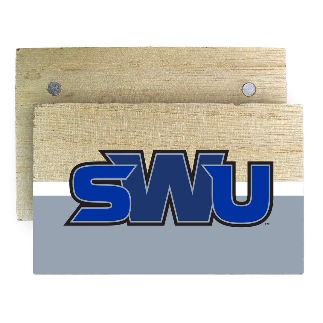 Southern Wesleyan University Wooden 2" x 3" Fridge Magnet Officially Licensed Collegiate Product Image 1