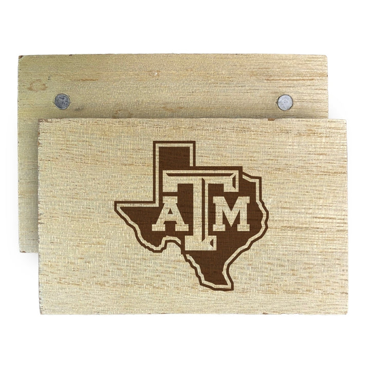 Texas AandM Aggies Wooden 2" x 3" Fridge Magnet Officially Licensed Collegiate Product Image 2