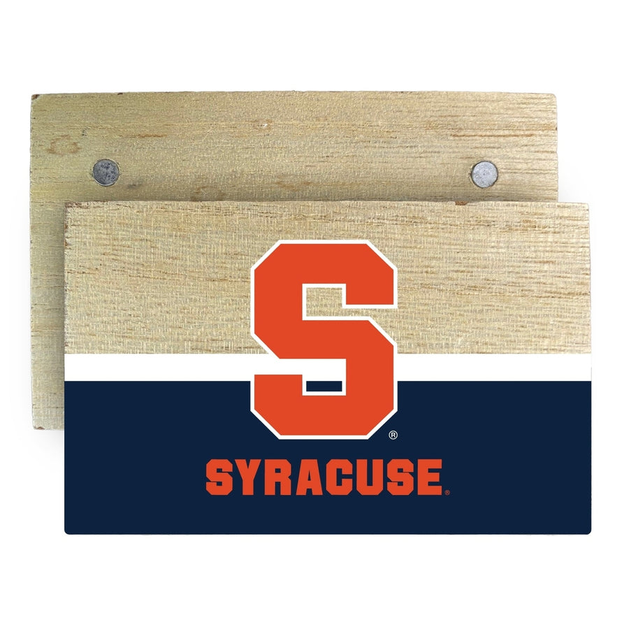 Syracuse Orange Wooden 2" x 3" Fridge Magnet Officially Licensed Collegiate Product Image 1