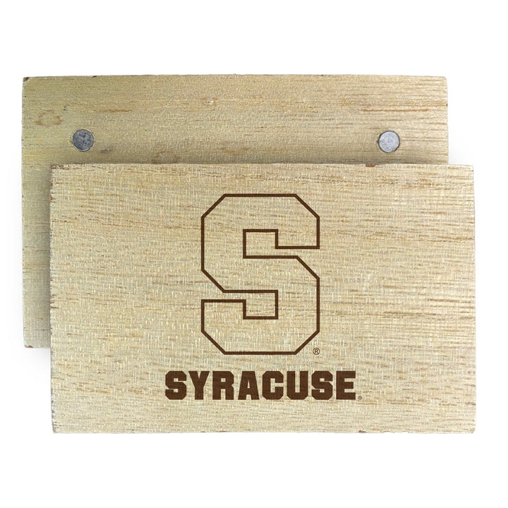 Syracuse Orange Wooden 2" x 3" Fridge Magnet Officially Licensed Collegiate Product Image 2