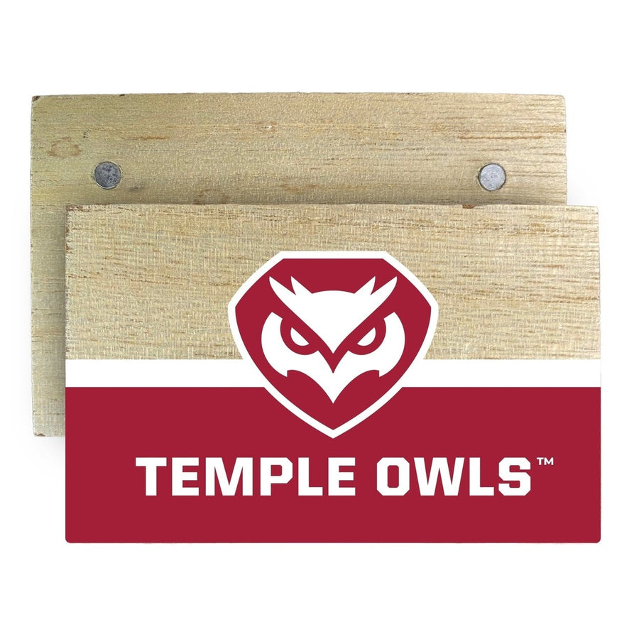Temple University Wooden 2" x 3" Fridge Magnet Officially Licensed Collegiate Product Image 1