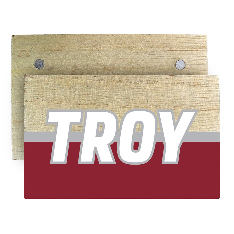 Troy University Wooden 2" x 3" Fridge Magnet Officially Licensed Collegiate Product Image 1