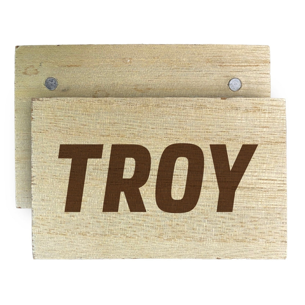 Troy University Wooden 2" x 3" Fridge Magnet Officially Licensed Collegiate Product Image 2
