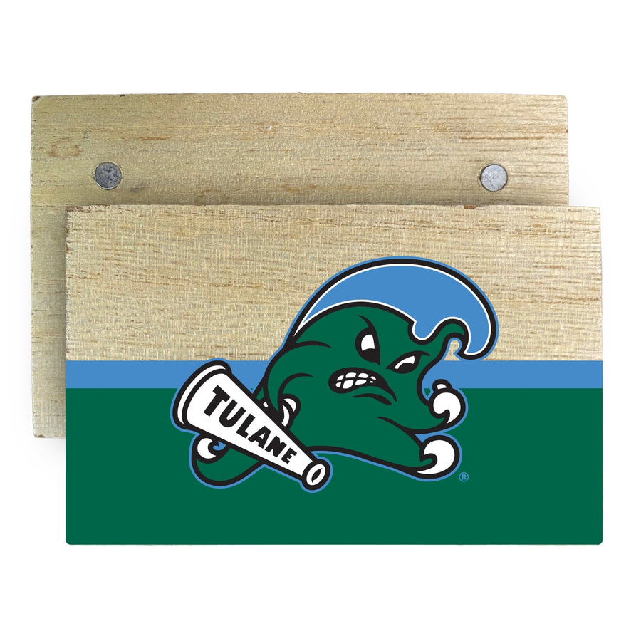 Tulane University Green Wave Wooden 2" x 3" Fridge Magnet Officially Licensed Collegiate Product Image 1