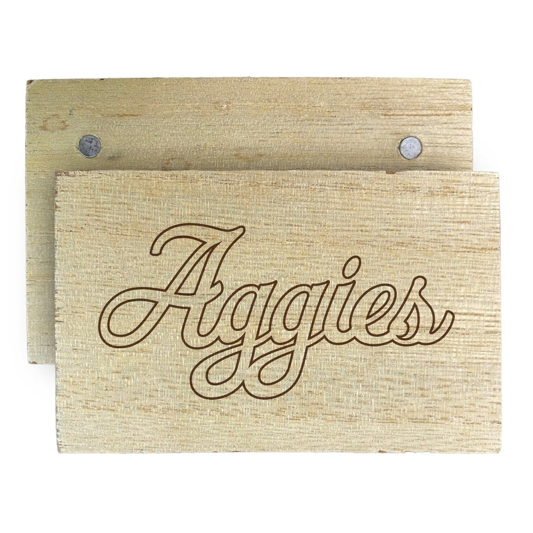 UC Davis Aggies Wooden 2" x 3" Fridge Magnet Officially Licensed Collegiate Product Image 1