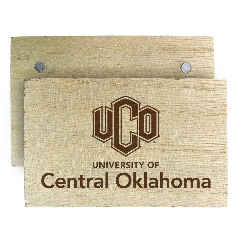 University of Central Oklahoma Bronchos Wooden 2" x 3" Fridge Magnet Officially Licensed Collegiate Product Image 2