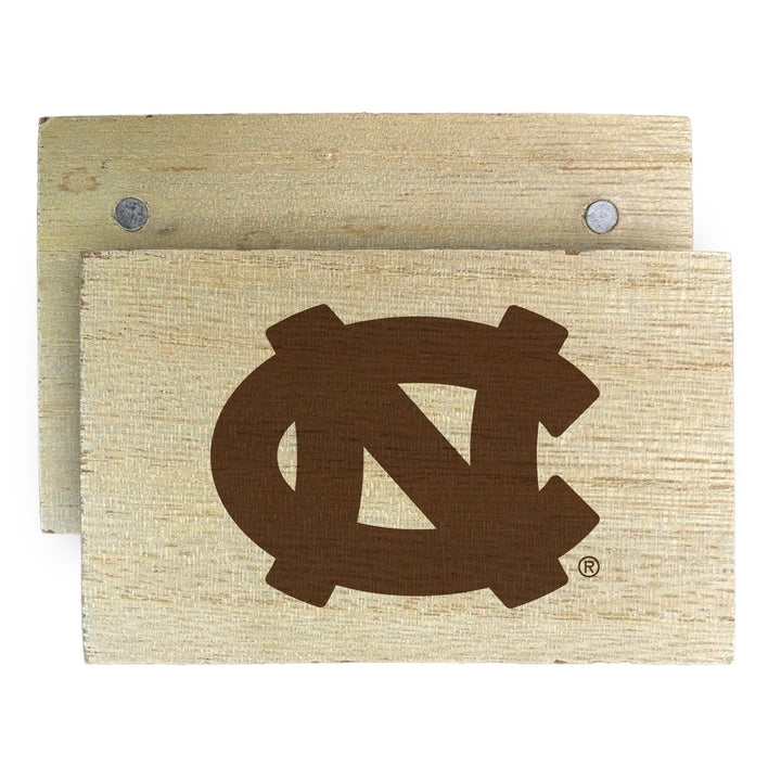 UNC Tar Heels Wooden 2" x 3" Fridge Magnet Officially Licensed Collegiate Product Image 1