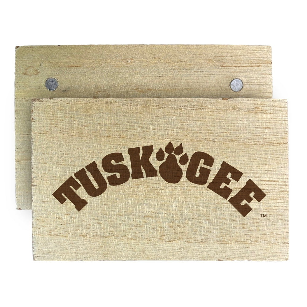 Tuskegee University Wooden 2" x 3" Fridge Magnet Officially Licensed Collegiate Product Image 2