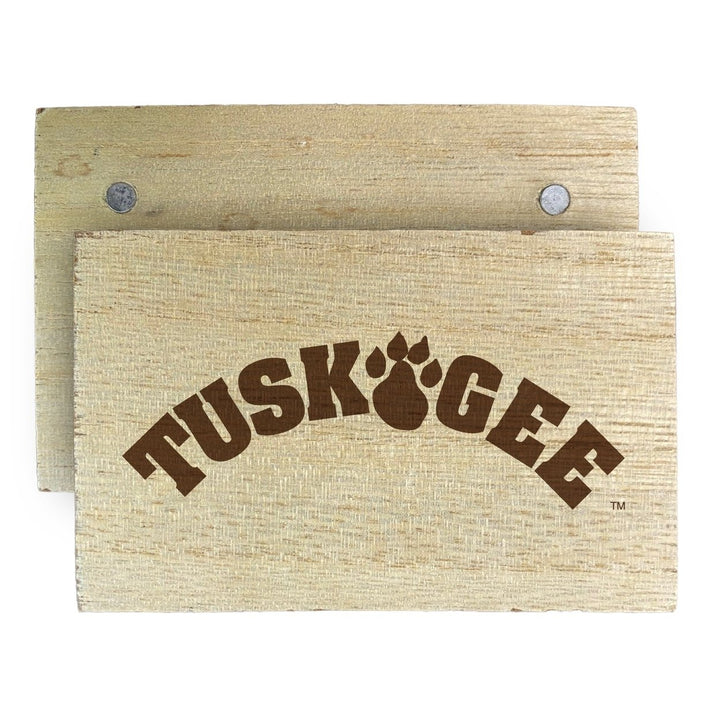 Tuskegee University Wooden 2" x 3" Fridge Magnet Officially Licensed Collegiate Product Image 1