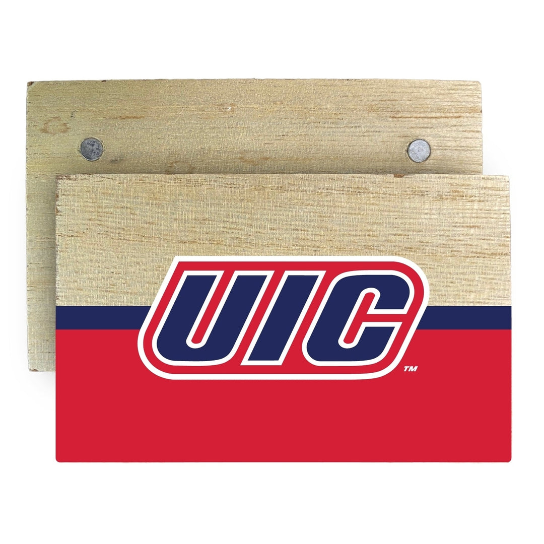 University of Illinois at Chicago Wooden 2" x 3" Fridge Magnet Officially Licensed Collegiate Product Image 1