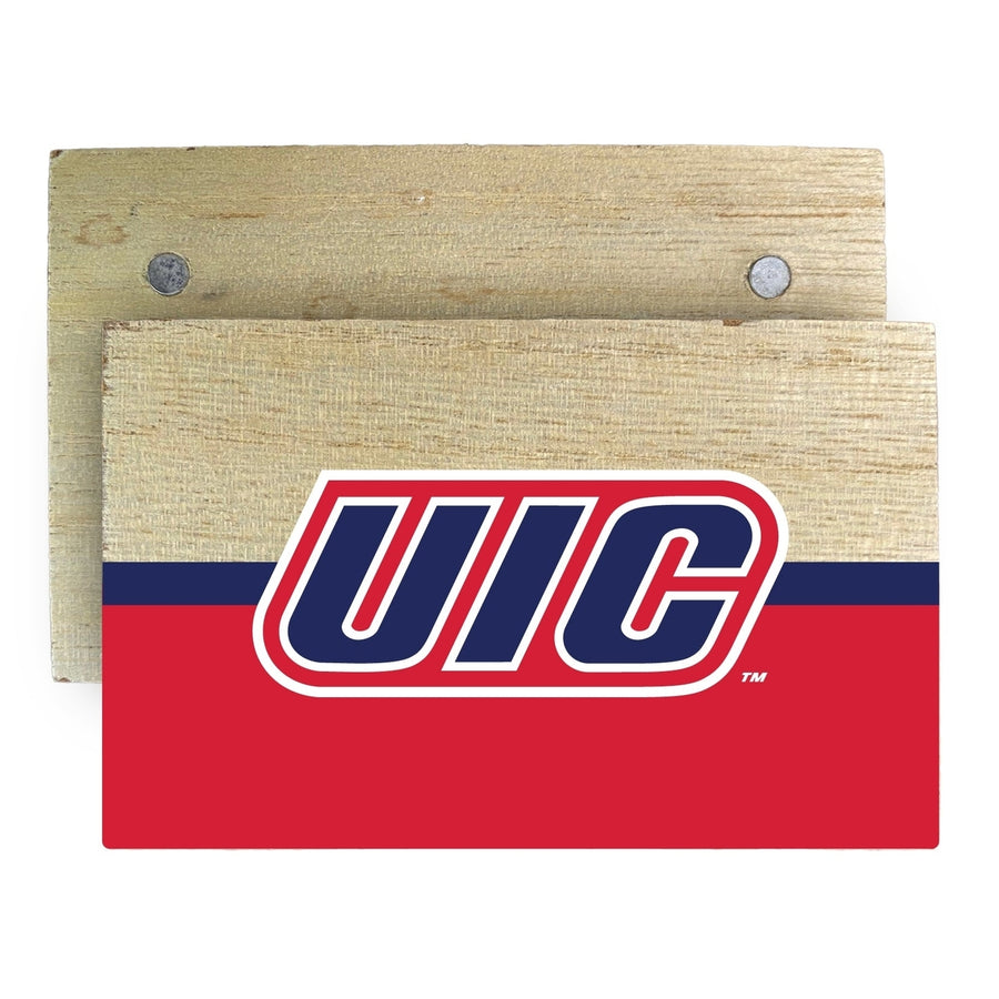 University of Illinois at Chicago Wooden 2" x 3" Fridge Magnet Officially Licensed Collegiate Product Image 1