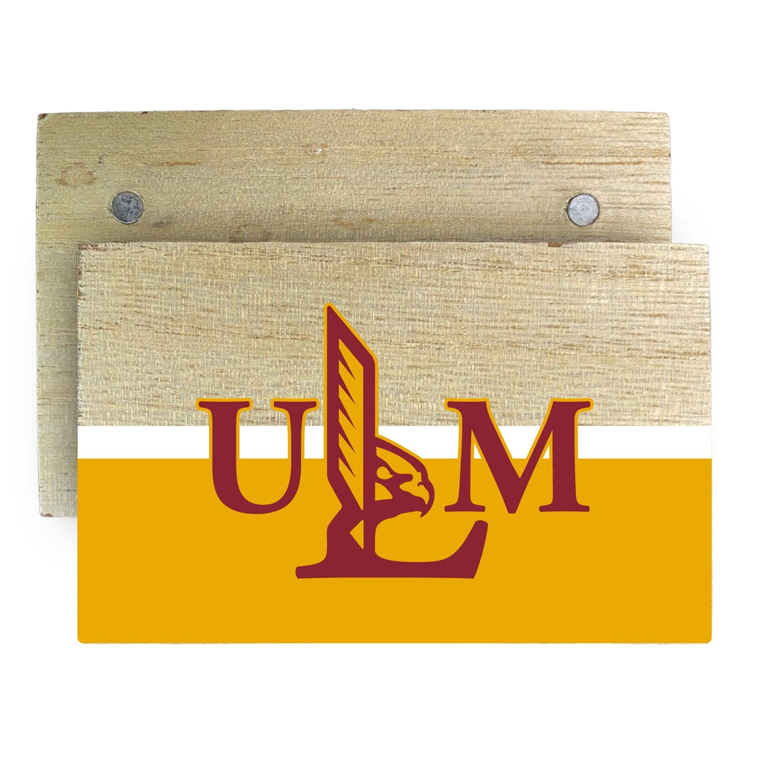 University of Louisiana Monroe Wooden 2" x 3" Fridge Magnet Officially Licensed Collegiate Product Image 1