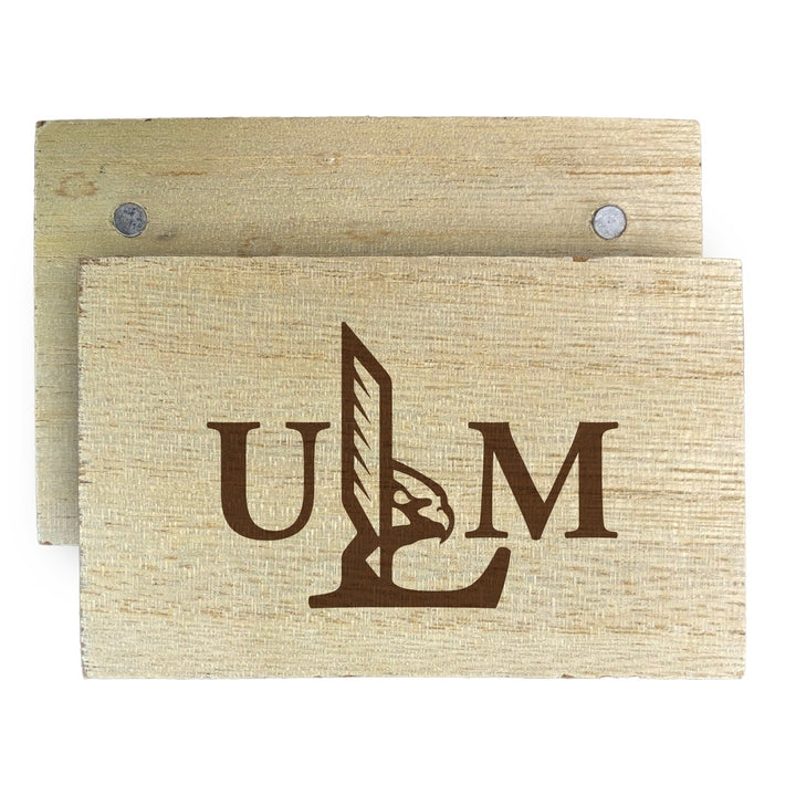 University of Louisiana Monroe Wooden 2" x 3" Fridge Magnet Officially Licensed Collegiate Product Image 2