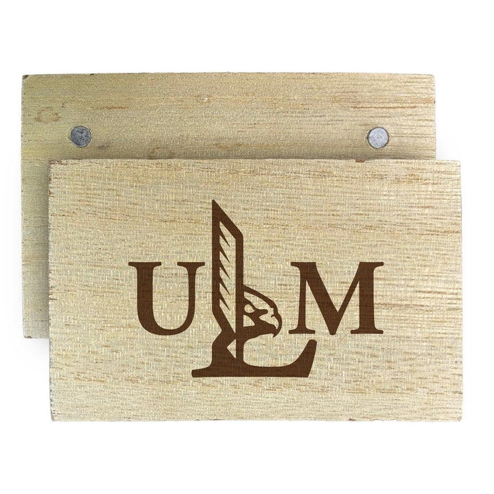 University of Louisiana Monroe Wooden 2" x 3" Fridge Magnet Officially Licensed Collegiate Product Image 1