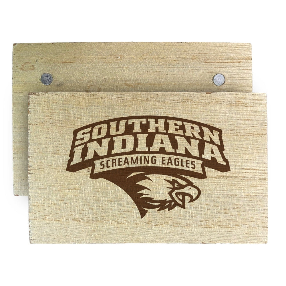 University of Southern Indiana Wooden 2" x 3" Fridge Magnet Officially Licensed Collegiate Product Image 2