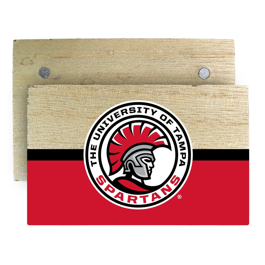 University of Tampa Spartans Wooden 2" x 3" Fridge Magnet Officially Licensed Collegiate Product Image 1