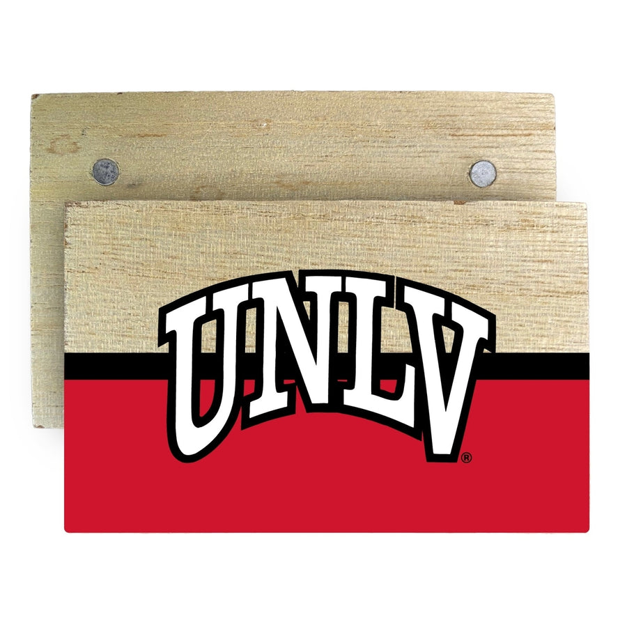 UNLV Rebels Wooden 2" x 3" Fridge Magnet Officially Licensed Collegiate Product Image 1