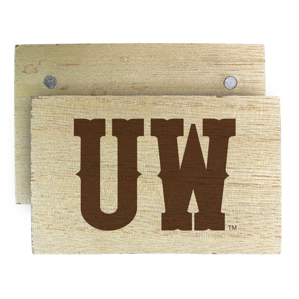 University of Wyoming Wooden 2" x 3" Fridge Magnet Officially Licensed Collegiate Product Image 2