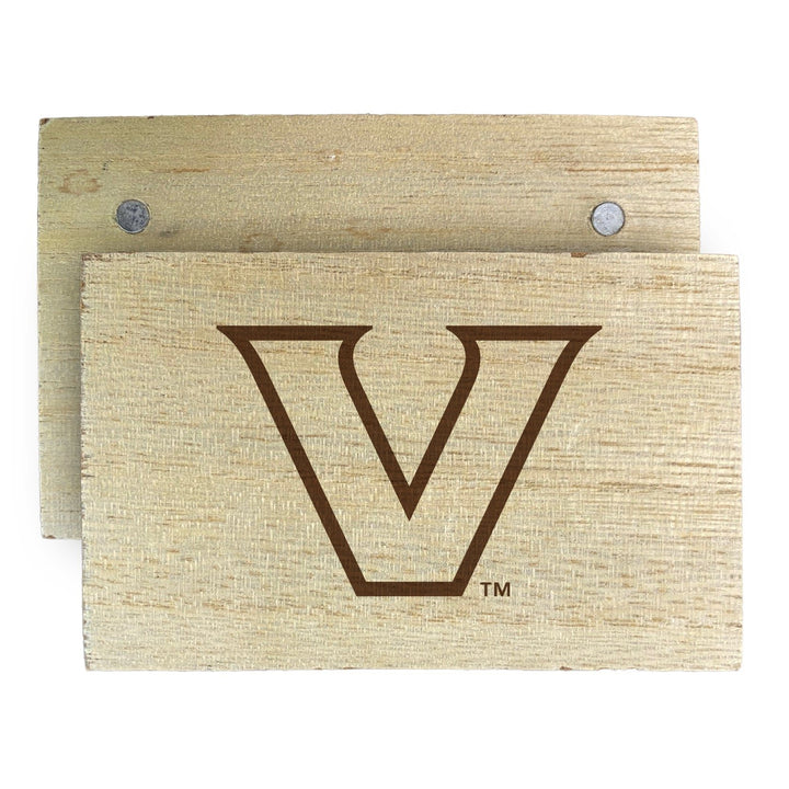 Vanderbilt University Wooden 2" x 3" Fridge Magnet Officially Licensed Collegiate Product Image 1