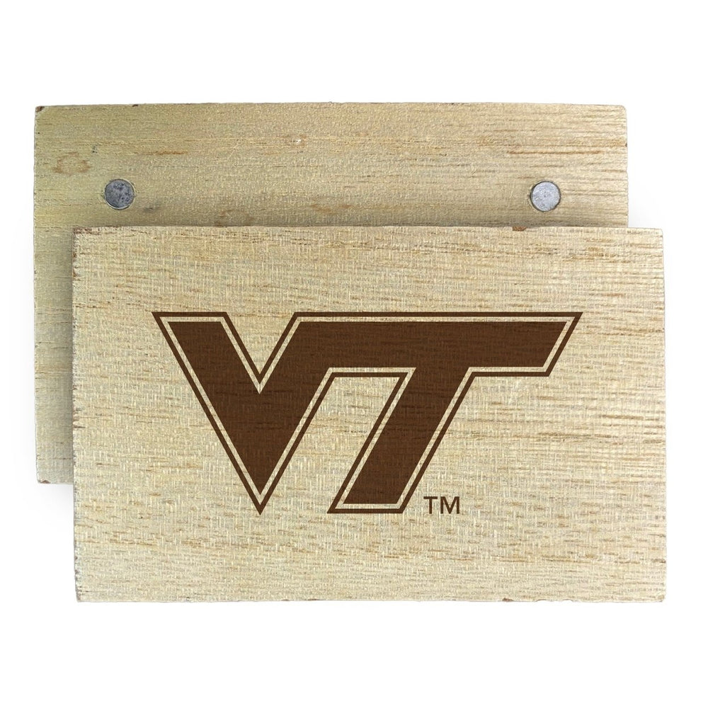 Virginia Tech Hokies Wooden 2" x 3" Fridge Magnet Officially Licensed Collegiate Product Image 2