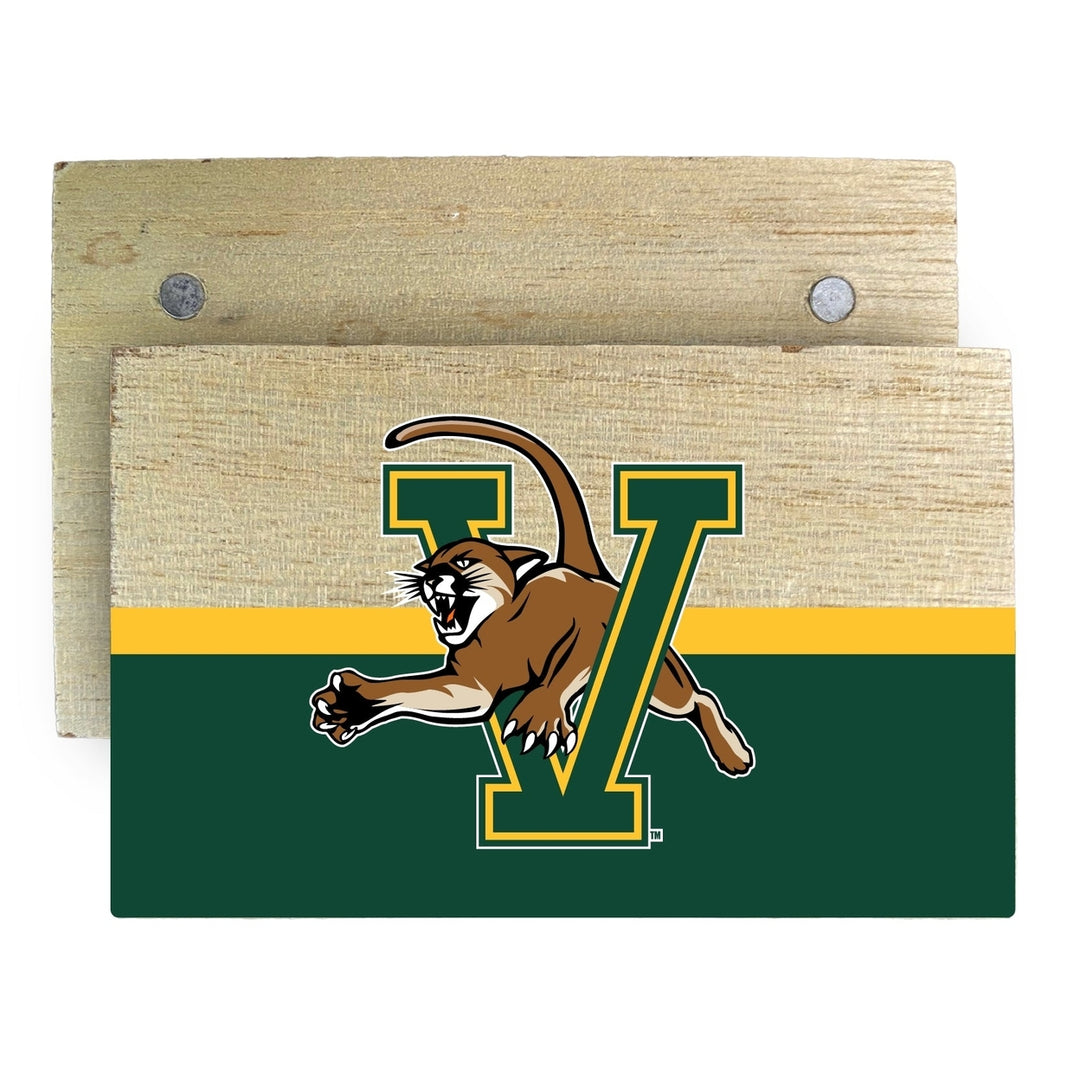 Vermont Catamounts Wooden 2" x 3" Fridge Magnet Officially Licensed Collegiate Product Image 1